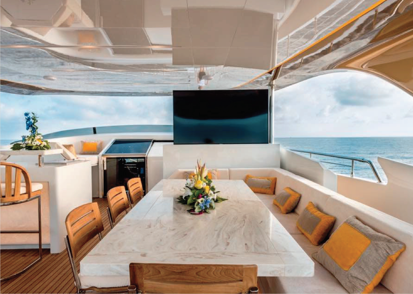 A new way to experience TV: the case study of the Archimedes TV lift installed on a Maiora yacht