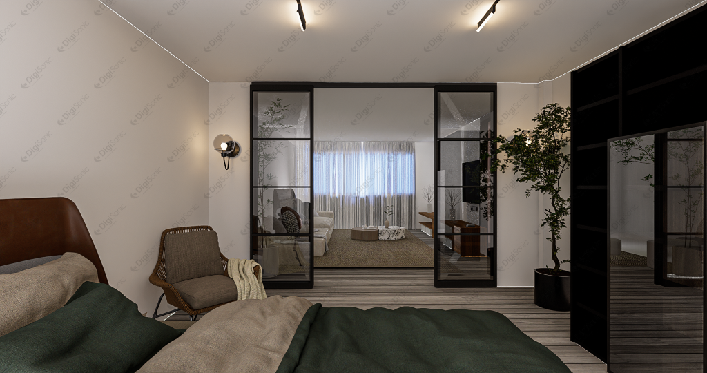 motorized sliding door Aesthetic Design