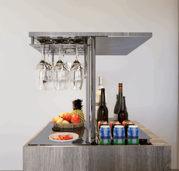 Igloo automatic lift-up refrigerated system for outdoor automation